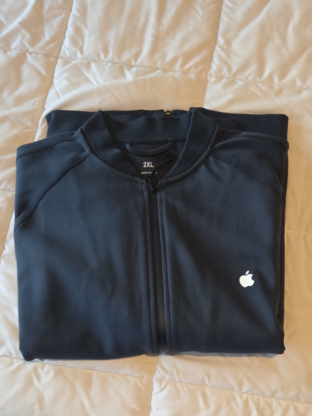 Apple Men’s Navy Full-Zip Jacket